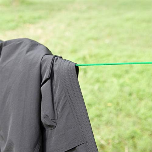 DODUOS 50m Washing Line, Steel Core Washing Line Clothes Lines for Outside, Green Thick Strong Garden Outdoor Laundry Washing Cloth Line Plastic PVC Rope Wire for Outdoor