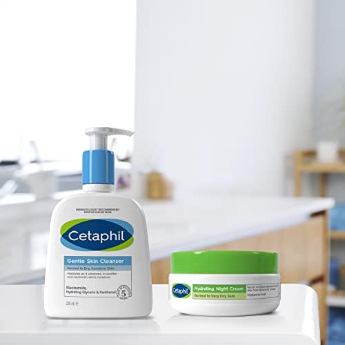 Cetaphil Gentle Skin Cleanser, 1L, Face & Body Wash, For Normal To Dry Sensitive Skin, With Niacinamide & Glycerin, Soap Free