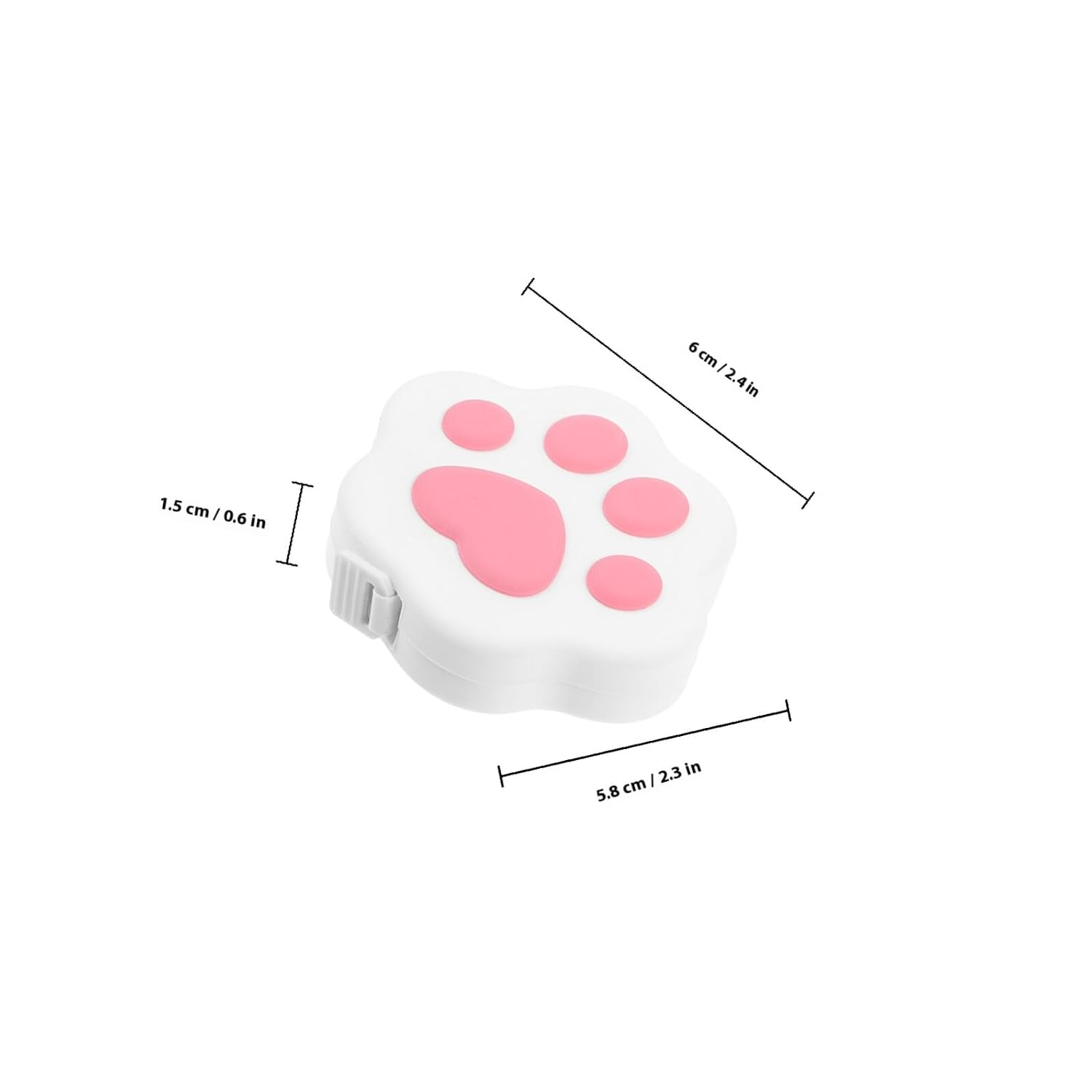 Automatic Retractable Cat Paw Tape Measure for Sewing and Body Measuring, Mini Flexible Pocket Measuring Tape with Cute Design for and Crafts