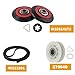 4392067RC 27-Inch Dryer Repair Kit 4392067VP for Compatible with Whirlpool Ken-More,PS373088 AP3109602, Include 279640 Idler Pulley W10314173 Drum Roller 661570 Belt