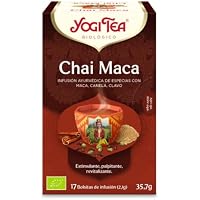 Yogi Tea, Chai Maca - Infusión Ayurvédica - Especias con Maca,