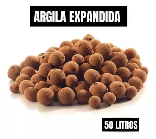 Argila Expandida Cinasita Paisagismo Decoração Drenagem Lajes Vaso Hidroponia Jardim 3222 - Saco 50