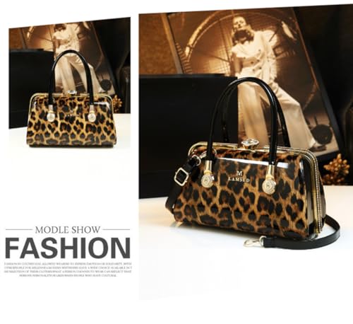 Image of Fashion Leather Women's Top Handle Satchel Crossbody Handbags Diamonds Evening Bag Purses Hard Shoulder Bags | Fashion