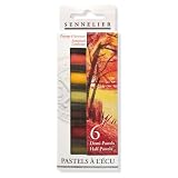 Sennelier Conjunto de 6 palitos de pastel extra macio, conjunto com 6, outono
