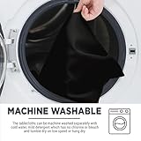 WedDecor Rectangular Polyester Tablecloth Durable Fabric Table Cover for Wedding Decorations Dinner Birthday Anniversary Parties Events, 70 x 126 Inches, Black, 1 Piece - Image 5