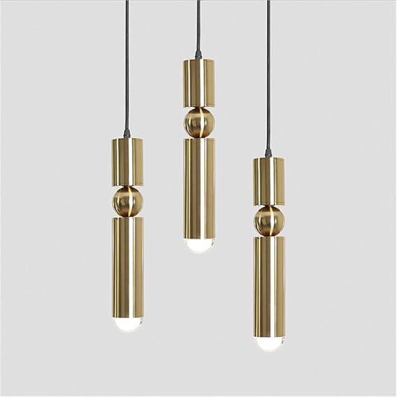 KINLAMS Moderne Hanglampen Kroonluchter Eetkamer Indoor Lamp Decoratie Cilinder Pijp Gouden Opknoping Lamp Keuken Verlichting Armatuur