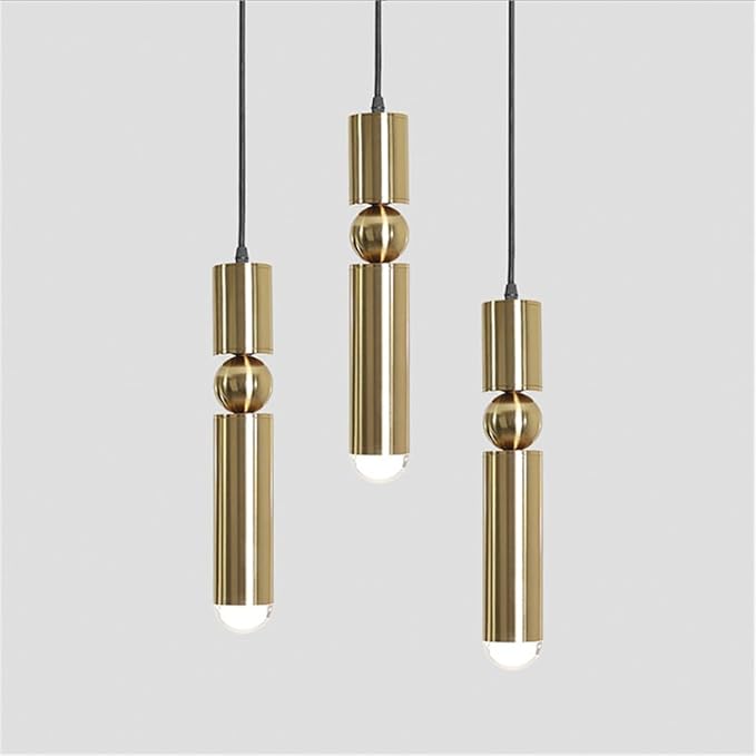 KINLAMS Moderne Hanglampen Kroonluchter Eetkamer Indoor Lamp Decoratie Cilinder Pijp Gouden Opknoping Lamp Keuken Verlichting Armatuur