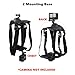 Dog Harness Mount for Gopro, Soft and Adjustable Dog Harness Vest with 2 Mouting Base Pet Chest and Back Fixation for Gopro Hero All Models, Suitable for Small Medium Large Dogs