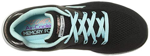 Tênis Skechers Flex Appeal 3.0 - Moving Fast Preto/Turquesa 35