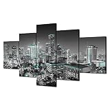 Houston City Skyline Wall Art Houston Pictures Wall Decor Black and White Texas Cityscape Canvas Pri