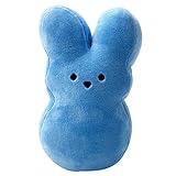 D-GROEE Bunny Stuffed Doll Cartoon Animal Rabbit Plush Doll Decorative Plush Blue