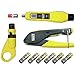 Klein Tools VDV002-818 Coax Cable Tester / Cable Installation Kit, Cable Stripper, Crimper, Coax Explorer 2, and 6 F Compression Connectors