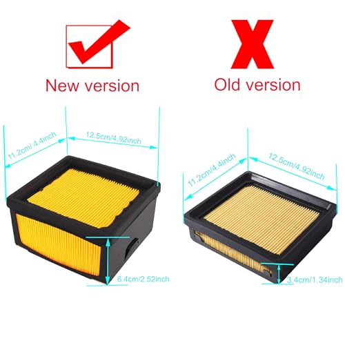 Hipptoech 2 Stück Luftfilter Ersatz für Husqvarna K760 K770 Betontrennsägen Ersatz #525470601 574362301