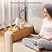Bestjing Bamboo Sofa Armrest Tray - Couch Arm Tray with Detachable Couch Cup Holder - 2 in 1 Anti-Slip Foldable Sofa Armchair Caddy Table for Drinks Cellphone TV Remote Snacks