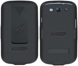 Amzer AMZ93969 Car Mount/Case System for Samsung Galaxy S III GT-I9300/Samsung Galaxy S 3 I9300 - Retail Packaging - Black