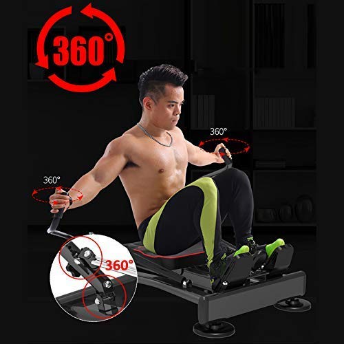 Image of Foldable Rowing Machines Ultra Silent Hydraulic Fitness Rowing Machine Rowing Machine for Indoor Kayak Rower with 4 Hydraulic Resistance Progress Tracking Suitable for Fitness Exercise