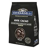 Ghirardelli 100% Unsweetened Chocolate Wafers, 250 count per lb, 5 lb Bag