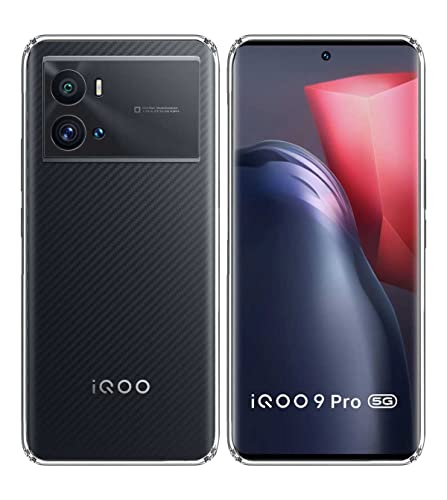 Image of Transparent Soft Silicone TPU Flexible Back Cover Compatible with iQOO 9 Pro + Screen Guard