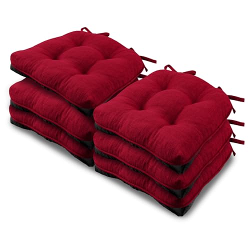 Basic Beyond Chair Cushions for Dining Chairs 6 Pack, Chair