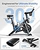 Merach Exercise Bike, Magnetic Stationary Bike with Exclusive App, Low Noise Indoor Cycling Bike with 300lbs Weight Capacity, Dumbbell Rack and Free Fitness Courses