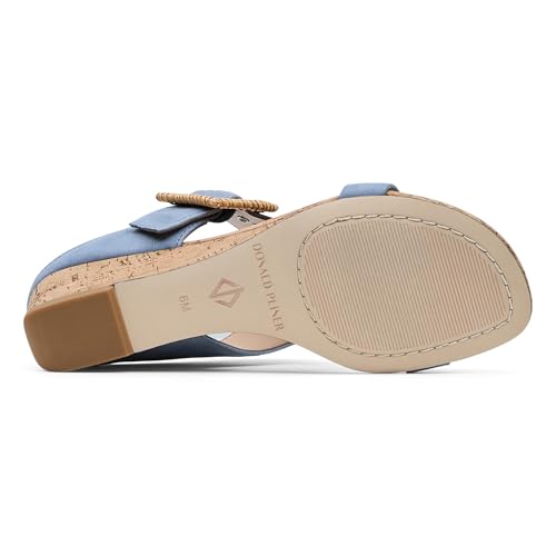 Image of Donald Pliner Women's VINE Wedge Sandals, Open-Toe Sandals, Women's Sandals, Comfortable Sandals, Summer Wedges, Dress Sandals