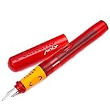 plumas estilograficas espana Distintivo de identificación Pelikano Junior 940924 - Pluma escolar grande, color rojo