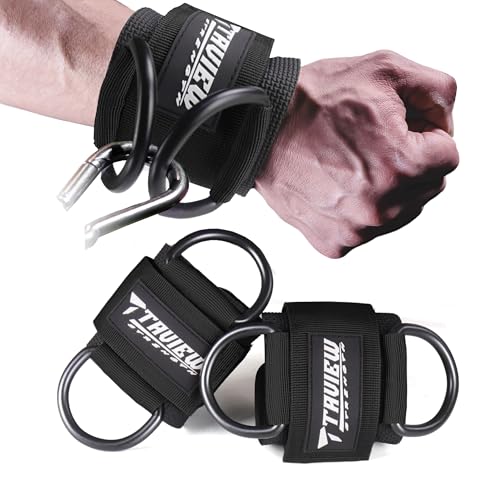TAVIEW Pulseiras de neoprene para treino de força, cor preta