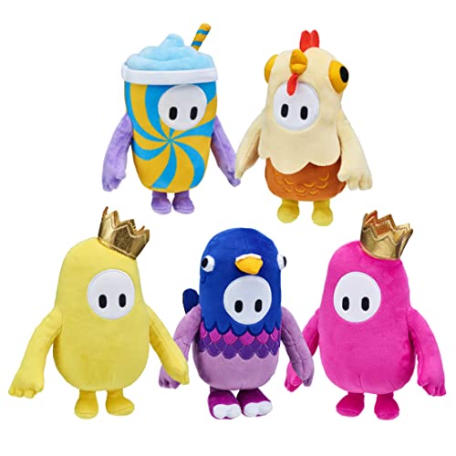 Fall Guys 62591 Moose Toys Original Pink Bean Skin Official Collectable 8 Inch Cuddly Deluxe Plush Toy Featuring The Gold Crown From The Ultimate Knockout Video Game thumb #4