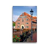 Premium Textil-Leinwand 30 x 45 cm Hoch-Format Schwedenspeicher als Musum in Stade | Wandbild, HD-Bild auf Keilrahmen, Fertigbild auf hochwertigem Vlies, Leinwanddruck von Lothar Reupert