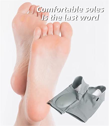Price Xes Upgrade Metatarsal Compression Arch Support Sleeves with Gel Pad Inside - Arch Support Brace for Flat Foot & Plantar Fasciitis Pain Relief - Women & Men - 1 Pair (Gray)