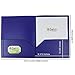 Evelots 2 Pocket Folders-12 Pack - Double Pocket Durable Plastic Folder - Letter Size - Business Card Slot - Flexible - Office, School, Home - 6 Color