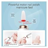 Wiertarka do paznokci, Bezprzewodowa wiertarka do paznokci 15000 obr./min, elektryczna szlifierka, bezprzewodowa akumulatorowa maszyna manicure, frezarka do użytku domowego