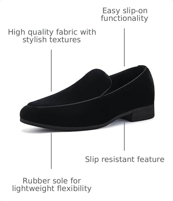 Image of ALLY UNION MAKE FORCE Mens Loafers Dress Slip on Party Wedding Penny Smoking Shoes