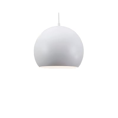 AFX Inc. RXYP12WH Roxy 1 Light 10 inch White Pendant Ceiling Light