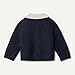 Amazon Essentials x Sofia Grainge Unisex Toddlers' Peter Pan Collar Sweater Jacket, Navy, 2T