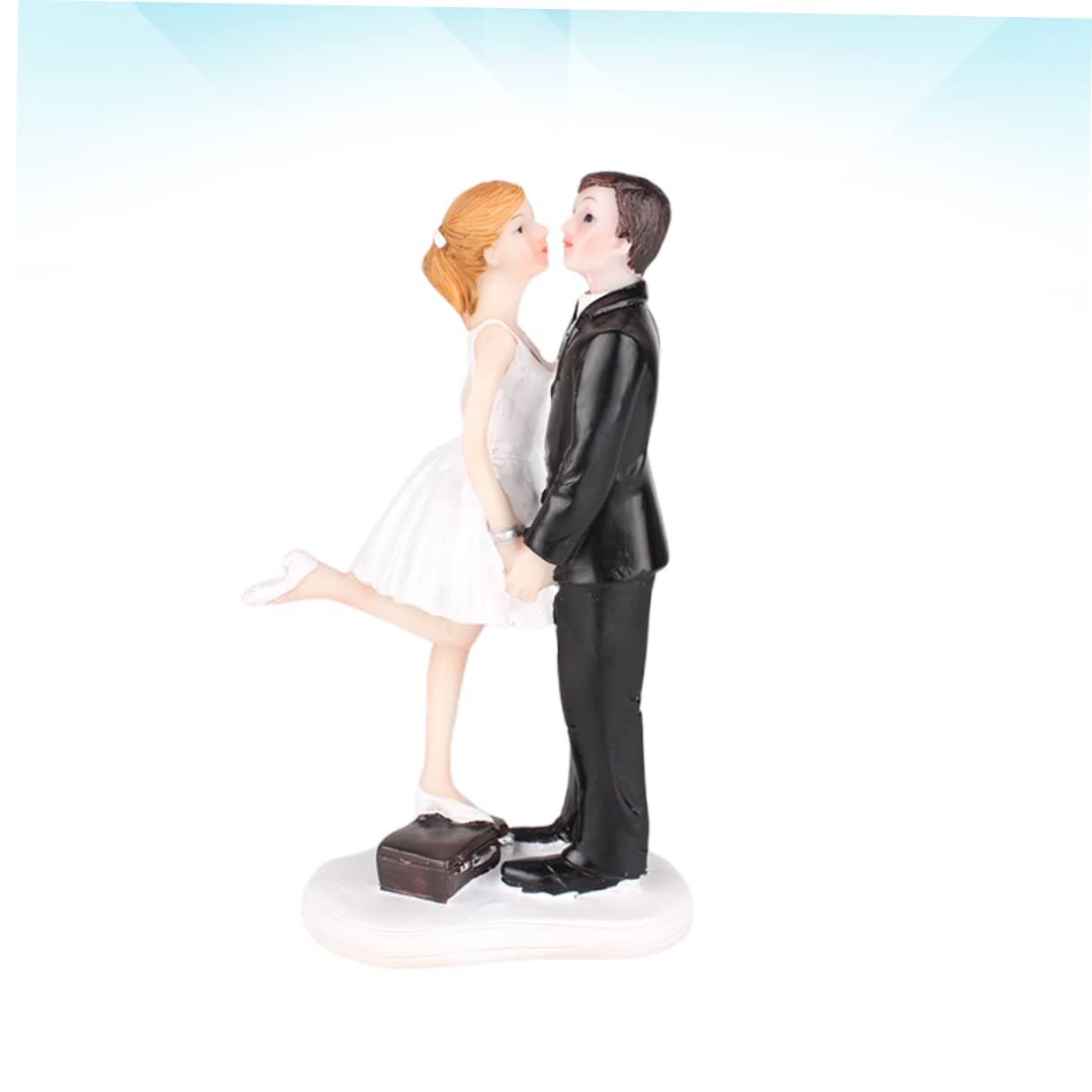 Toyvian 2stücke Braut Und Bräutigam Figuren Resin Dekoration Süße Tortenaufsätze Für Kreative Backprojekte Und Feierliche Anlässe