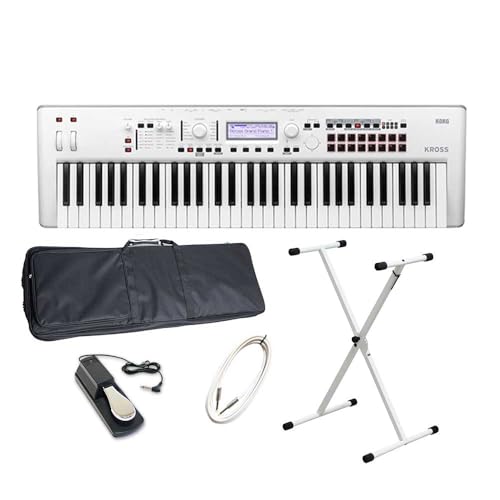 【超美品☆付属品多数】KORG KROSS 2-61 ホワイト シンセサイザー Amazon | KORG KROSS2-61-SC (ホワイト) シンセサイザー 61鍵盤