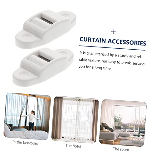 OSALADI 24 Pçs Cinto Coletor De Pó Acessórios De Cortina Trilhos De Substituição Guia De Cinto Rolo