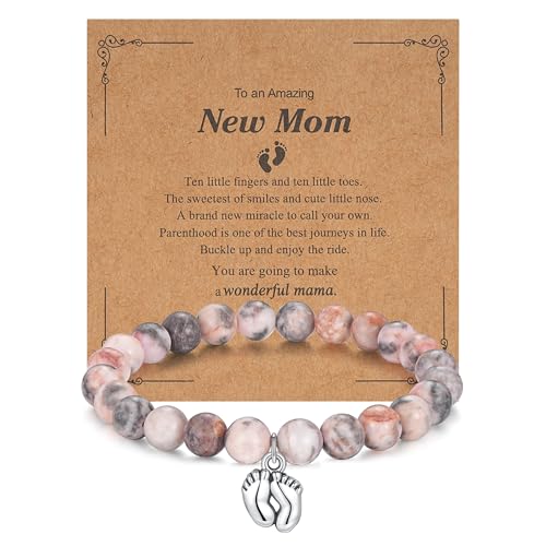 morniface Inspirational Gifts for Women，Natural Stone Bracelet for Mom Daughter Friends Sister Wife Grandma Aunt