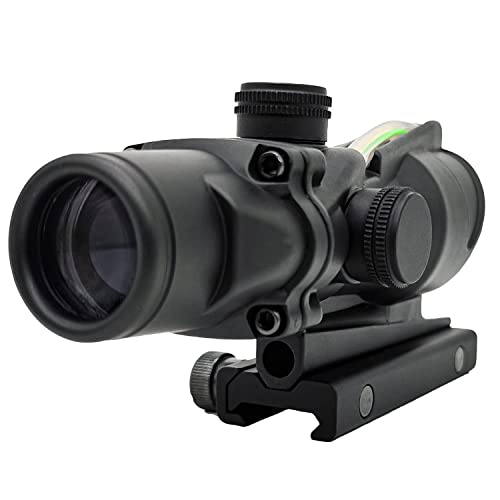 Dcjwcuak 4X32 Real Fiber Green Dot Scope - Shockproof, Waterproof, Fogproof And Windproof With Chevron Reticle For Hunting And Outdoor Aiming Equipment(46 Divergence) #TOP4
