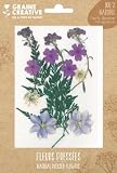 13 gepresste Blumen - lila Wiese