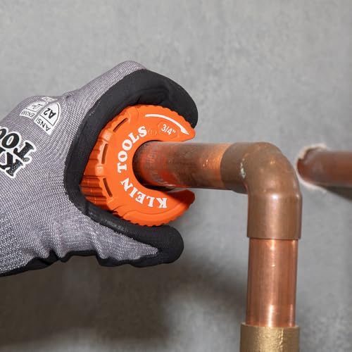 Klein Tools 50056 C-Style Copper Tubing Pipe Cutter Tool, 3/4-Inch Cutting Capacity, Ultra-Compact for Tight Spaces, Free-Spinning Rollers by KLEIN TOOLS - Image 7