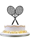 Tennis Rackets Birthday Cake Topper - Tennis Racquet Cake Topper