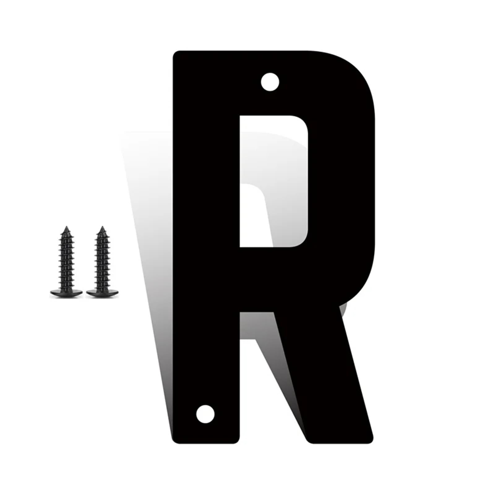 3/4/5/6/7/8 Inch Modern Iron House Numbers with Screws Black Iron Door Number 0-9 Letters A-Z 3D Address Numbers Waterproof Exterior Decorative for Outside House Apartment Yard Mail Box Post Street(5i