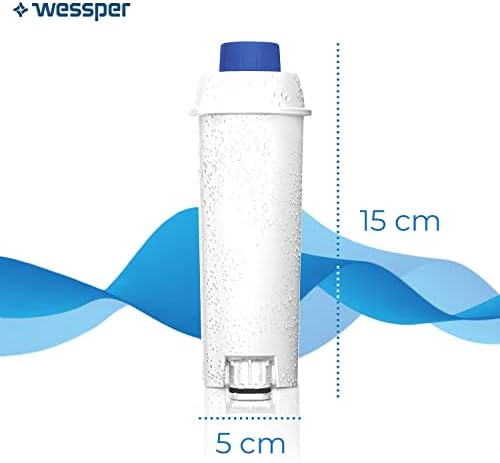 Wessper Filtr do Ekspresu do Kawy, Kompatybilny z DeLonghi DLSC002, SER3017 & 5513292811 Ekspres DeLonghi ECAM, ESAM, ETAM (zestaw 6 szt)