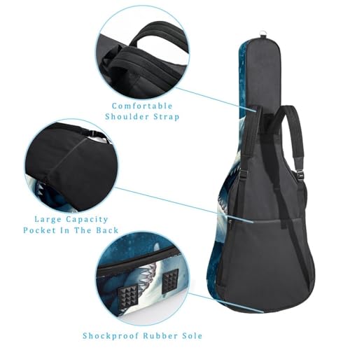 Housse guitare 109 cm Shark C imperméable avec double sangle sac à dos