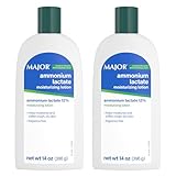 Major Ammonium Lactate 12% Moisturizing Lotion - Lactic Acid Lotion - Helps Moisturize and Soften Rough, Dry Skin - Daily Body Lotion - Fragrance-Free - 14 Oz (2 Pack)