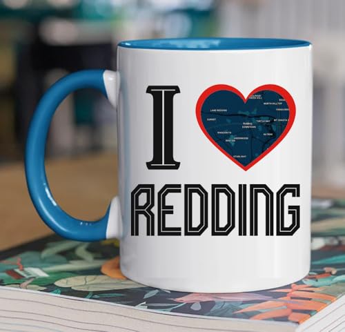 Redding CA Map Coffee Mug 11oz Hometown Pride Gift