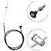 Common Carburetor Choke Cable,1.5-5m Adjustable Length Push-Pull Throttle Control Wire for Cars Trucks Vans Motocross Engine Speed(2meter)