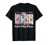 Just an Independent Goose Patriotic USA Flag 4th of July Kid T-Shirt